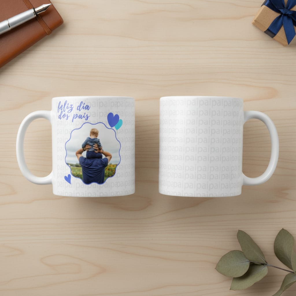 Caneca Presente Personalizado Com Foto Para Dias Dos Pais - Família (Pai)