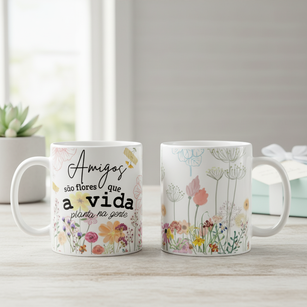 Caneca Presente Personalizado Criativo para Dia do Amigo