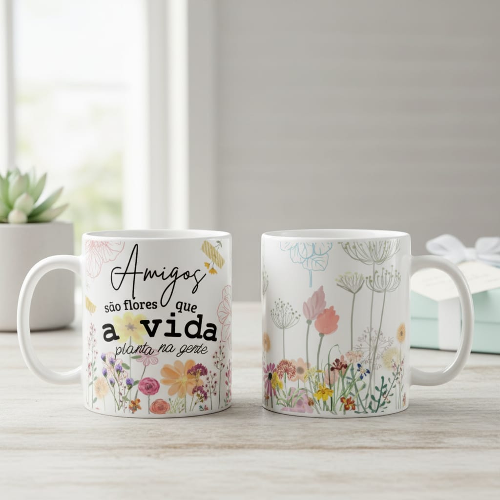 Caneca Presente Personalizado Criativo para Dia do Amigo