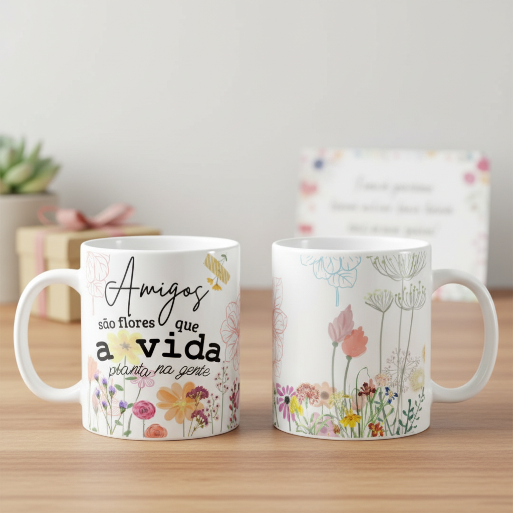 Caneca Presente Personalizado Criativo para Dia do Amigo - Outros (Amigo(a))