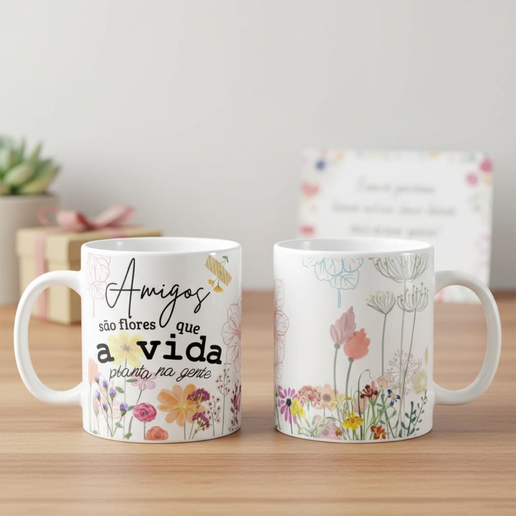 Caneca Presente Personalizado Criativo para Dia do Amigo - Outros (Amigo(a))