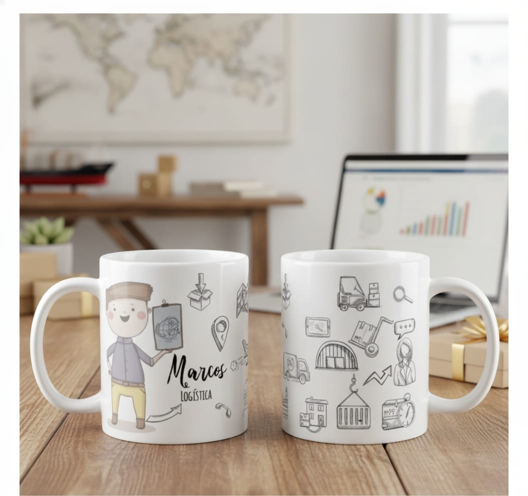 Caneca Presente Personalizado Profissão Comércio Exterior - Profissões (Comércio Exterior)