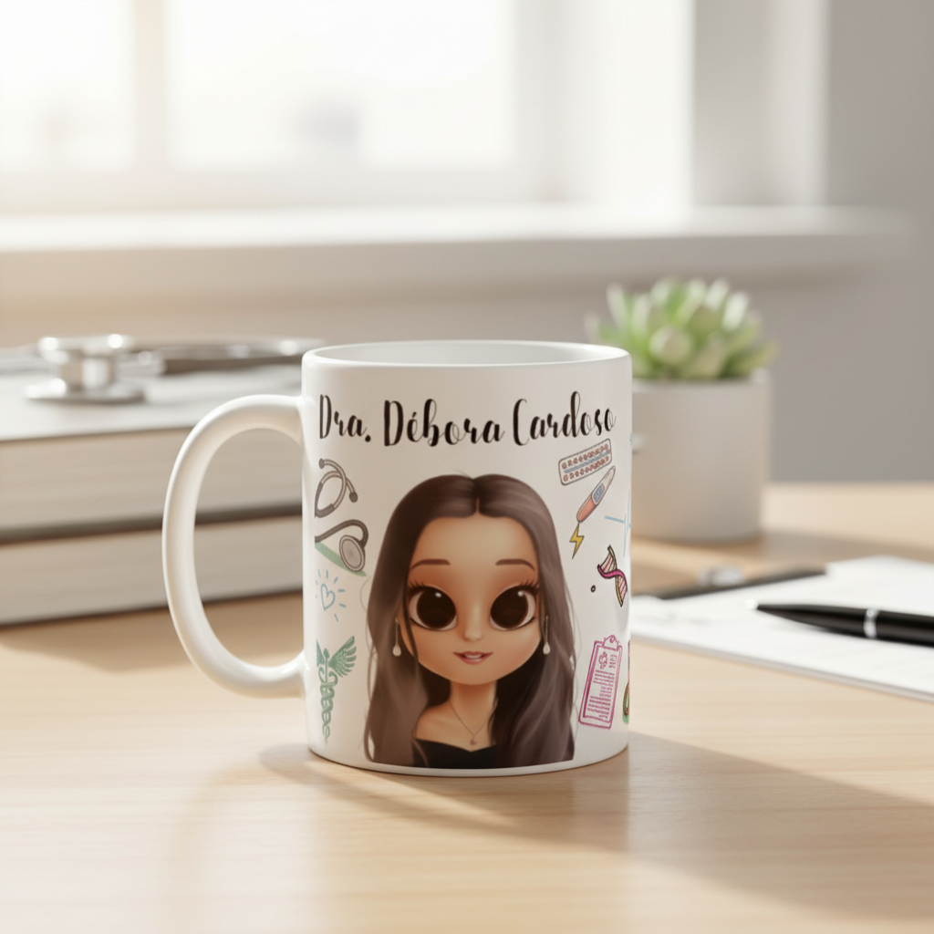 Caneca Presente Personalizado Profissão Medicina Obstetra