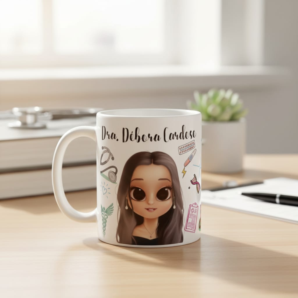 Caneca Presente Personalizado Profissão Medicina Obstetra