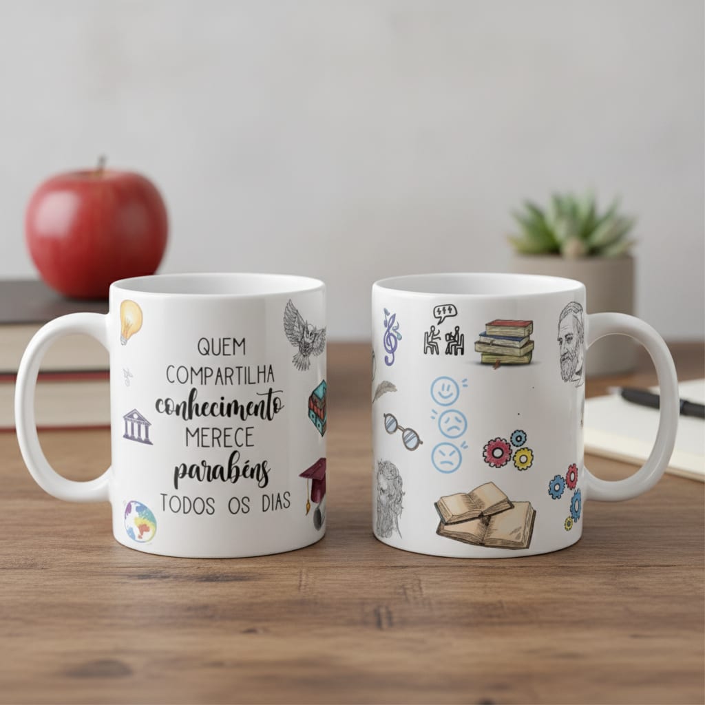 Caneca Presente Professor de Filosofia Pronta Entrega - Dia dos Professores (Filosofia)