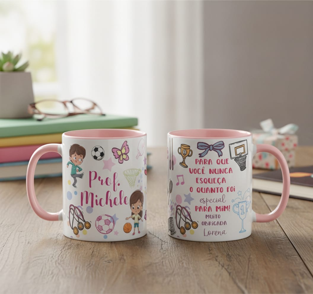 Caneca Presente Professora de Educação Física Agradecimento - Dia dos Professores (Educação Física)