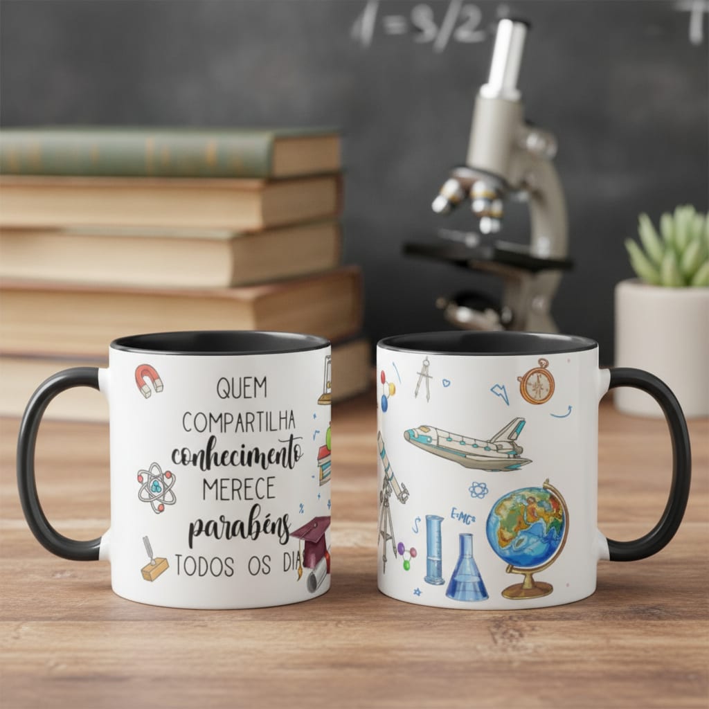 Caneca Presente Professora De Física Dia Dos Professores - Dia dos Professores (Física)