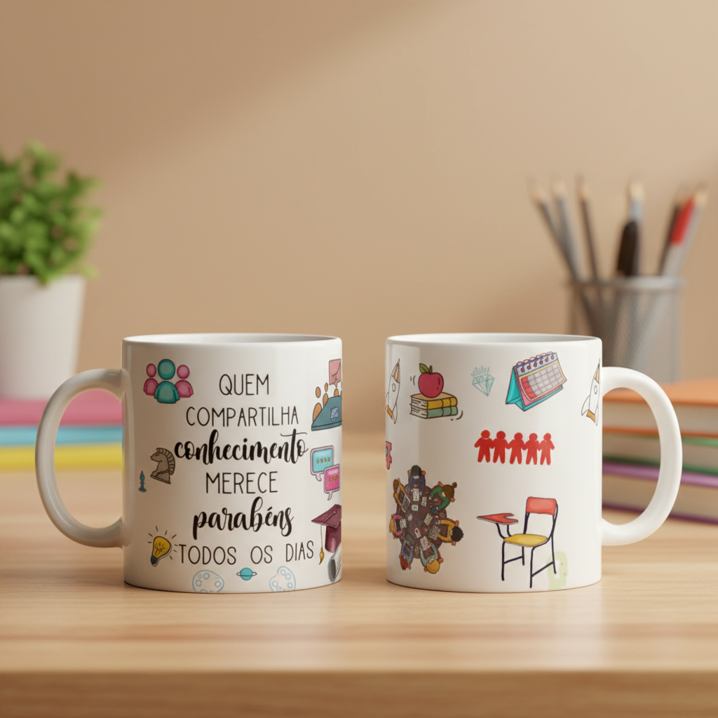 Caneca Presente Professores Para Coordenadora Pedagógica - Dia dos Professores (Coordenador(a))