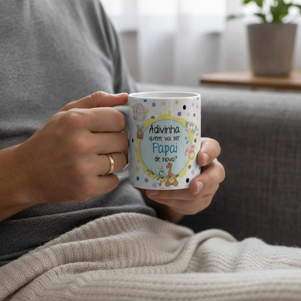 Caneca Presente Revelação Adivinha Quem Vai Ser Papai