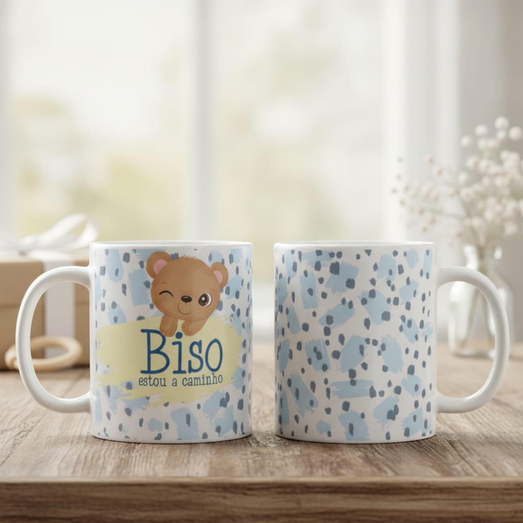 Caneca Presente Revelação De Gravidez Para Biso Bisavô - Anúncio de Gravidez (Bisavô)