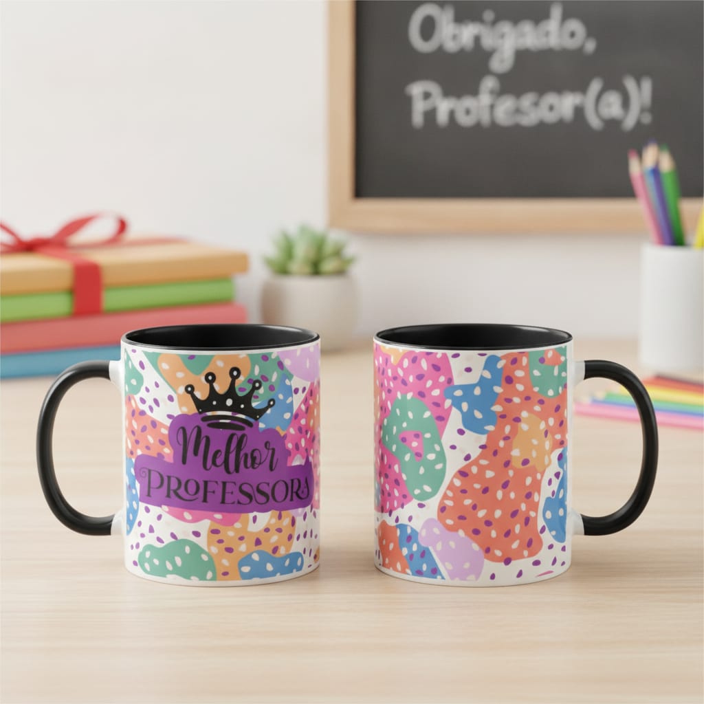 Caneca Profª Lembrança Professora com Caixa Presente - Dia dos Professores (Professor(a))