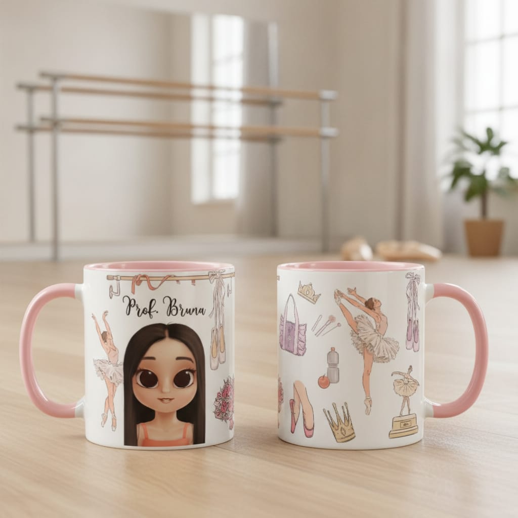 Caneca Professor Balé Ballet Presente Personalizada Com Avatar - Outros (Esporte)