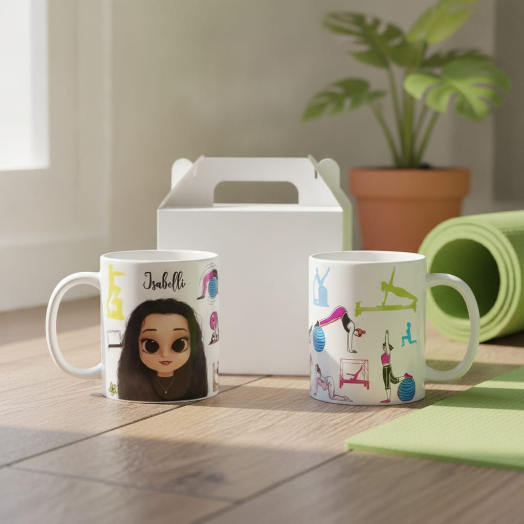 Caneca Professor Pilates Personalizada Avatar Esporte Criativo - Hobbies (Esporte)