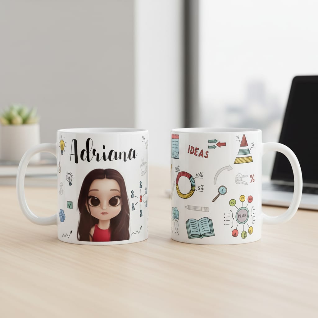 Caneca Profissão Administração Administradora Personalizada - Profissões (Administrador(a))