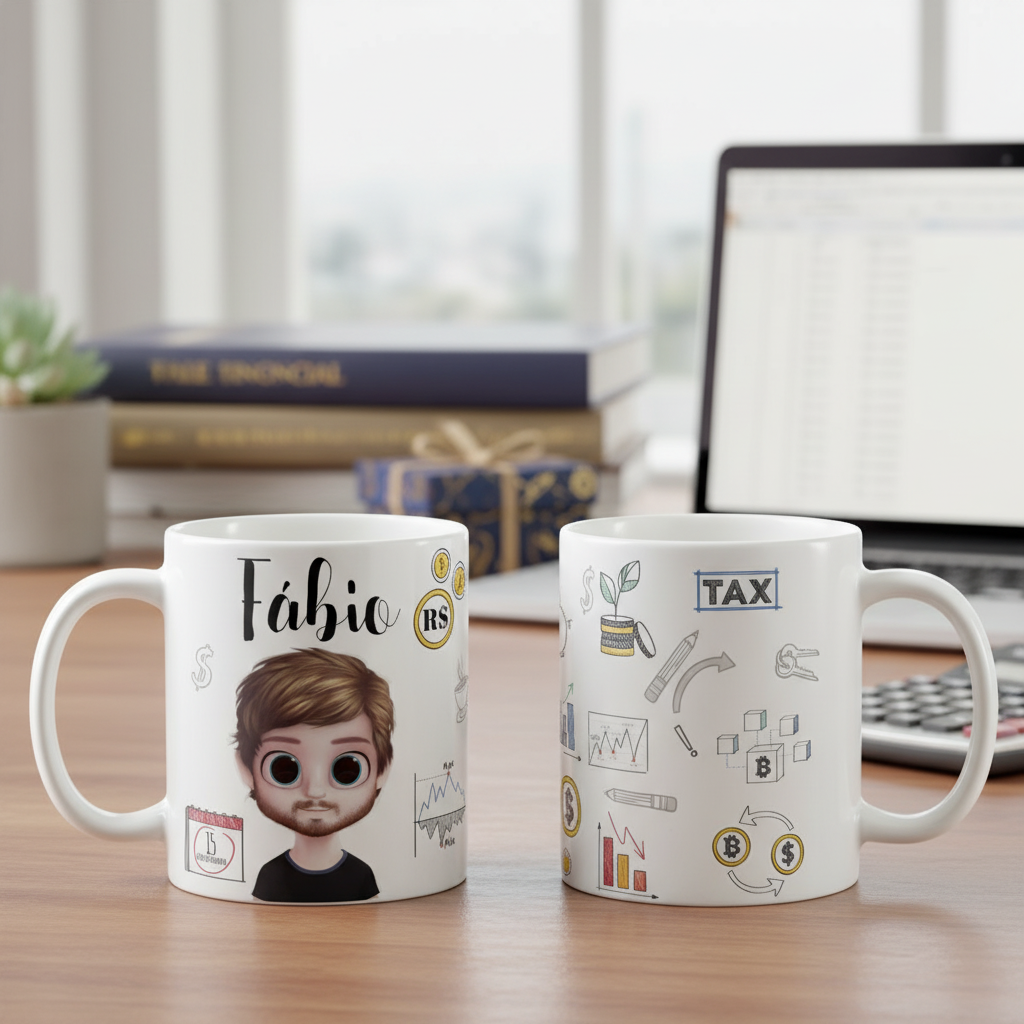 Caneca Profissão Contabilidade Presente Criativo Contador - Profissões (Contador(a))