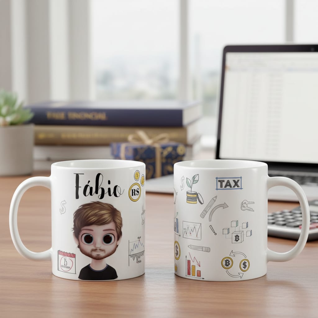 Caneca Profissão Contabilidade Presente Criativo Contador - Profissões (Contador(a))
