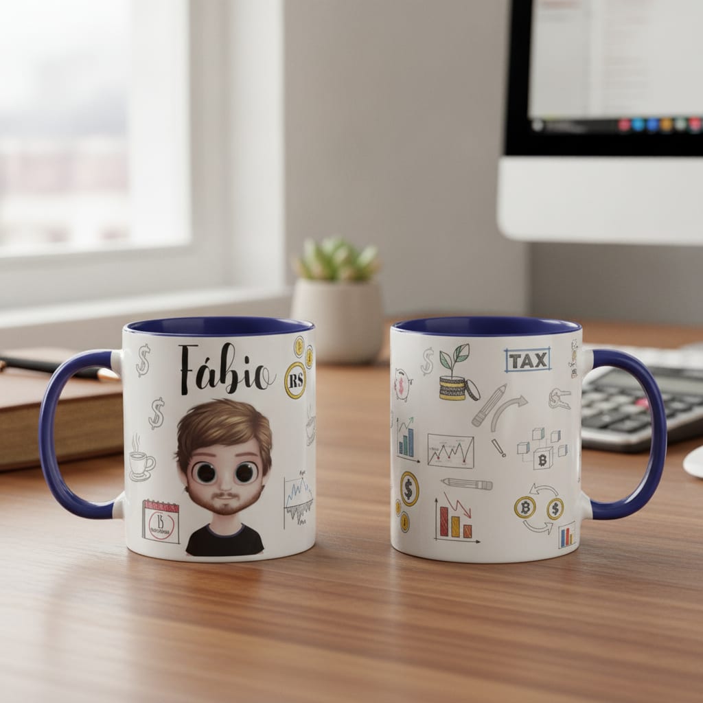 Caneca Profissão Contabilidade Presente Criativo Contador - Profissões (Contador(a))