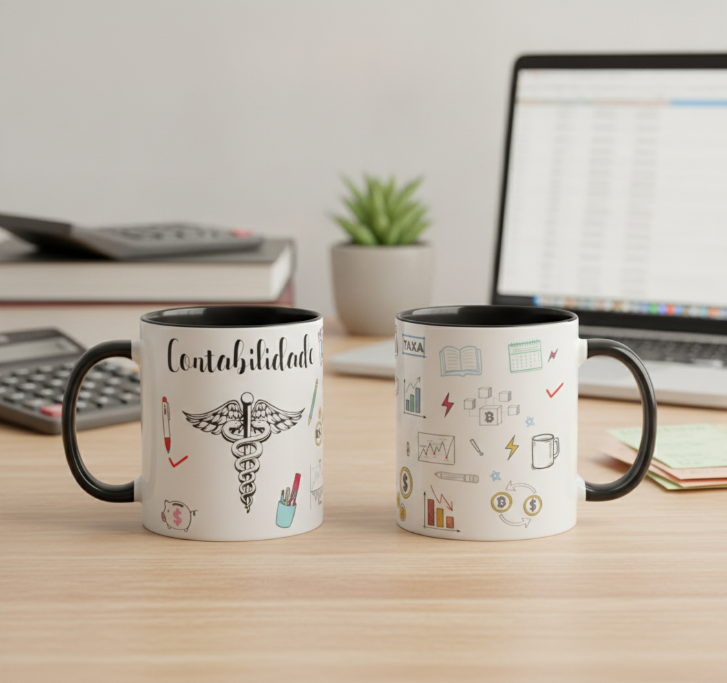 Caneca Profissão Contabilidade Presente Empresa Contador - Profissões (Contador(a))