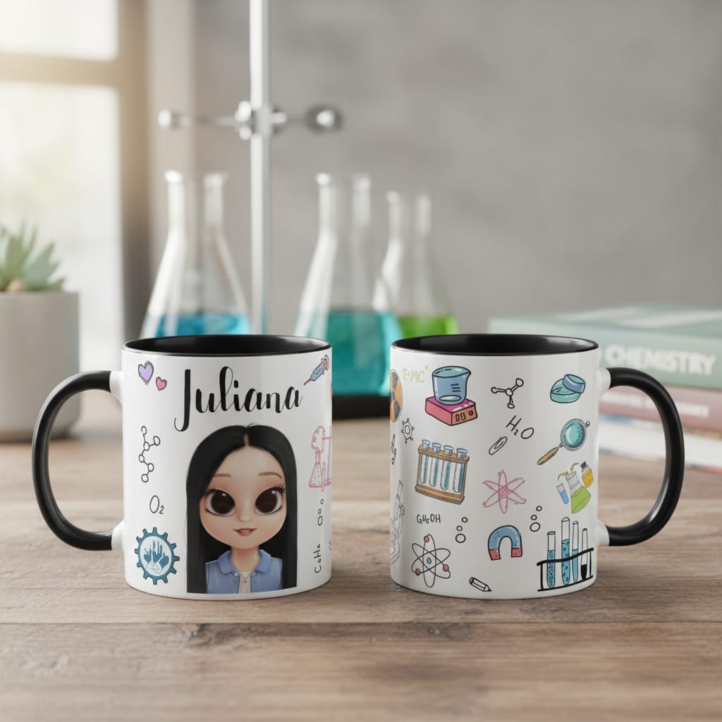 Caneca Profissão Engenharia Química Presente Engenheiros - Profissões (Engenheiro(a) Químico(a))