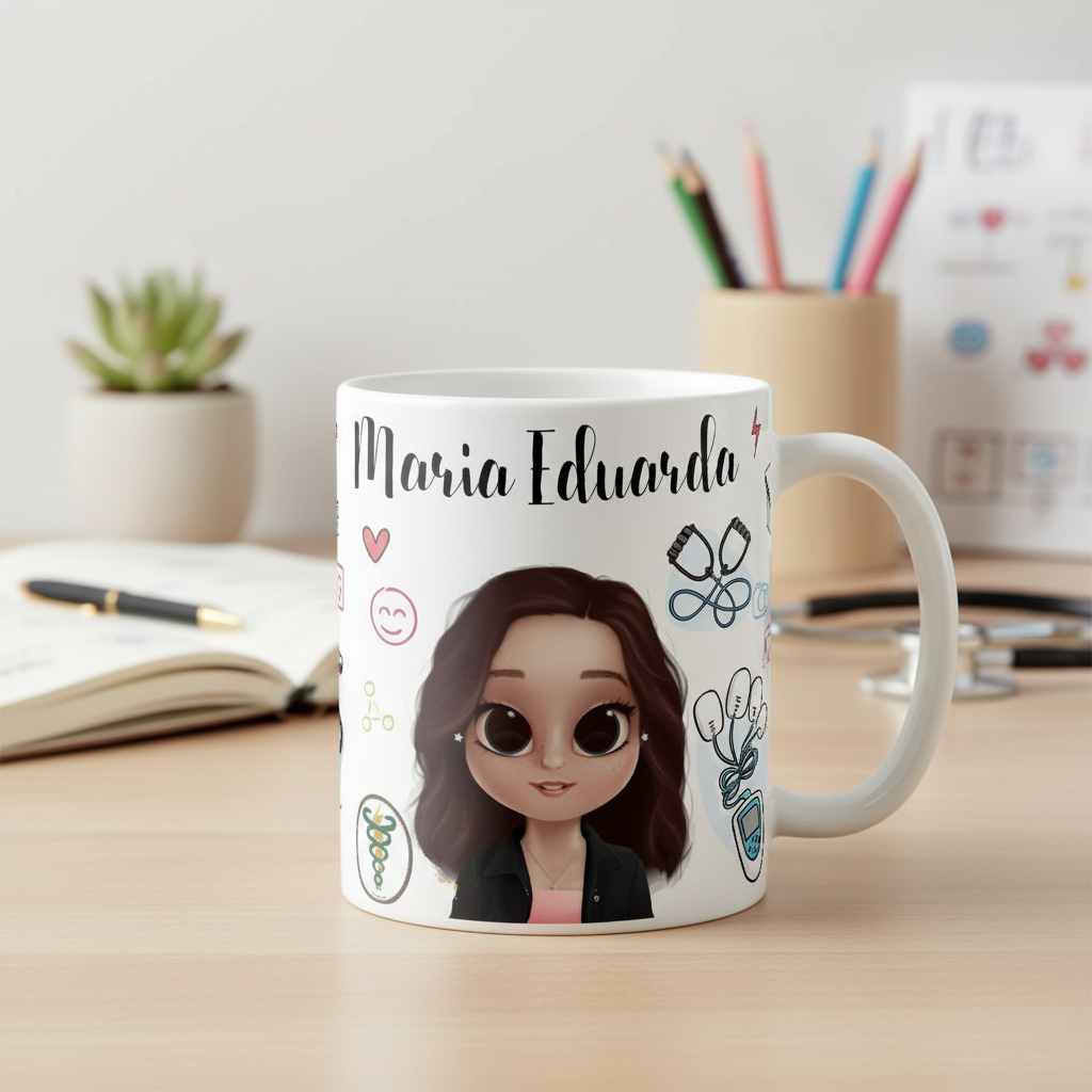 Caneca Profissão Fisioterapia Presente Legal Fisioterapeuta