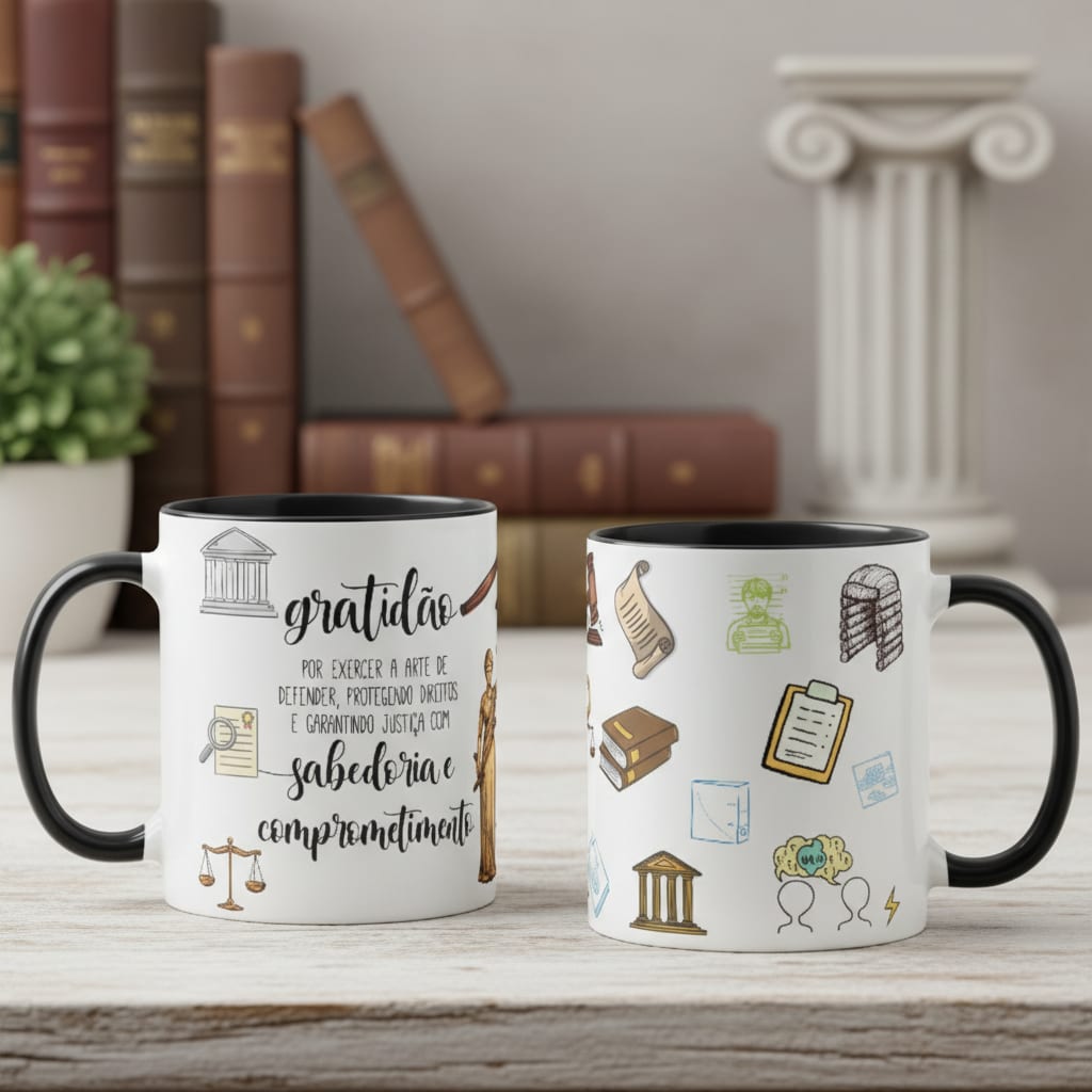 Caneca Profissão Homenagem Advocacia Presente Advogados - Profissões (Advogado(a))