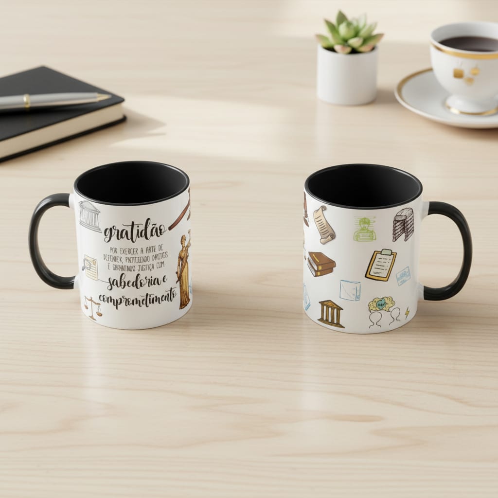 Caneca Profissão Homenagem Advocacia Presente Advogados