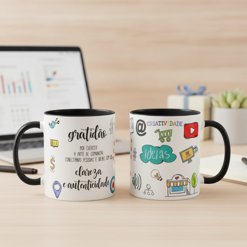 Caneca Profissão Homenagem Empresa Funcionário Marketing - Profissões (Marketing)