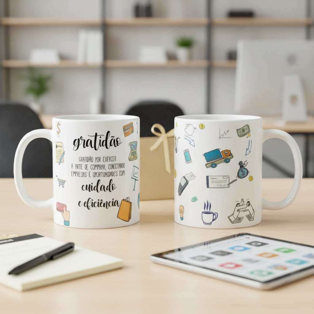 Caneca Profissão Operacional Presente Criativo Comprador - Profissões (Vendedor(a))