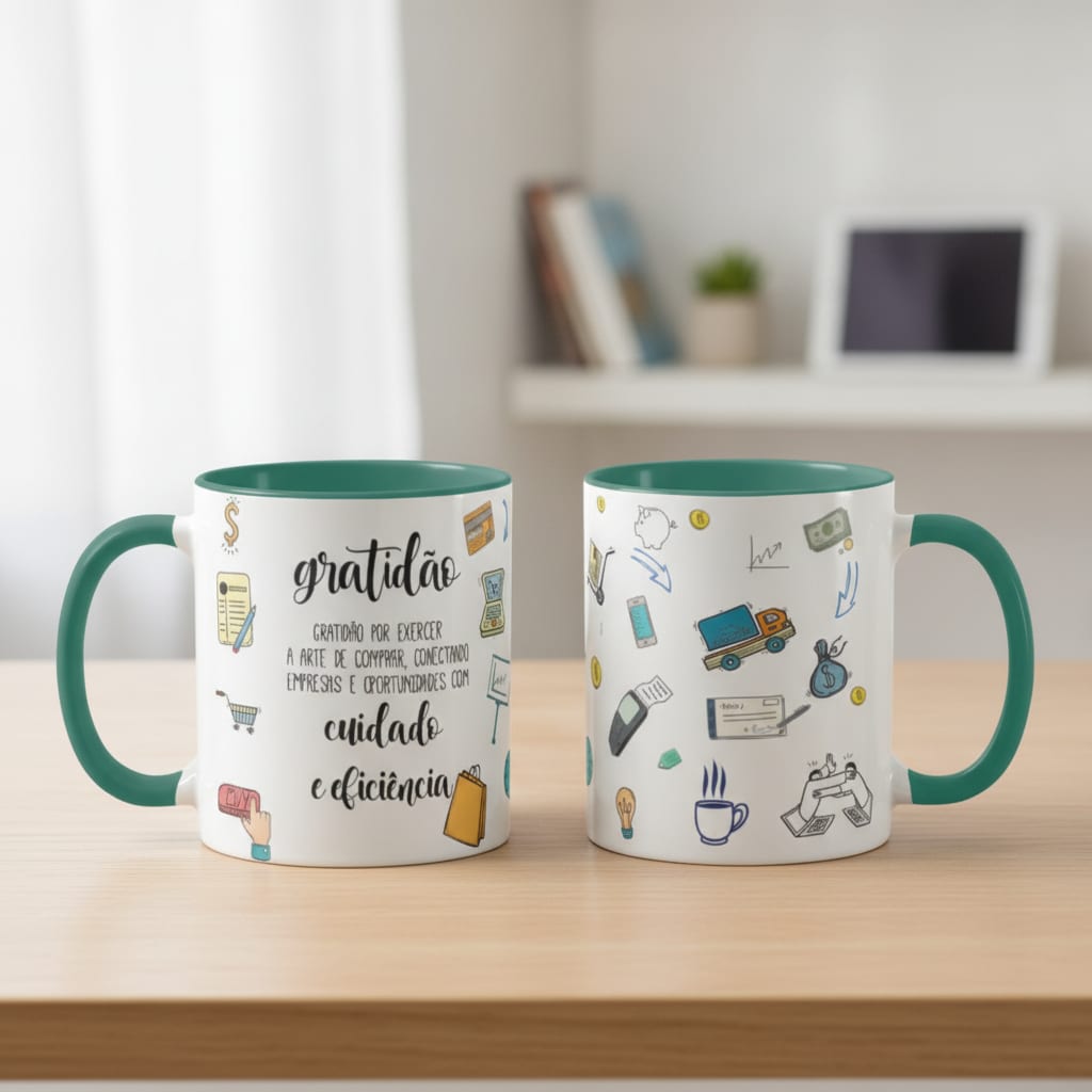 Caneca Profissão Operacional Presente Criativo Comprador - Profissões (Vendedor(a))