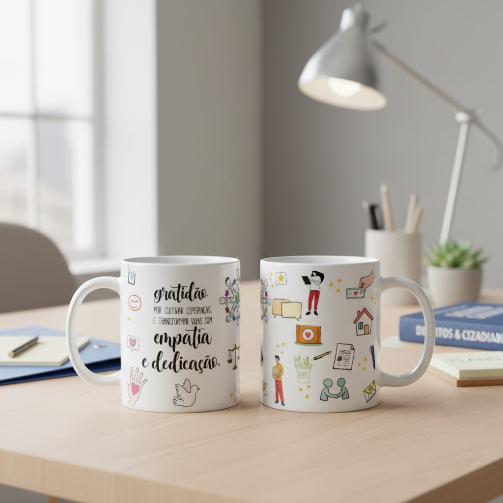 Caneca Profissão Presente Criativo Assistente Social - Profissões (Assistente Social)