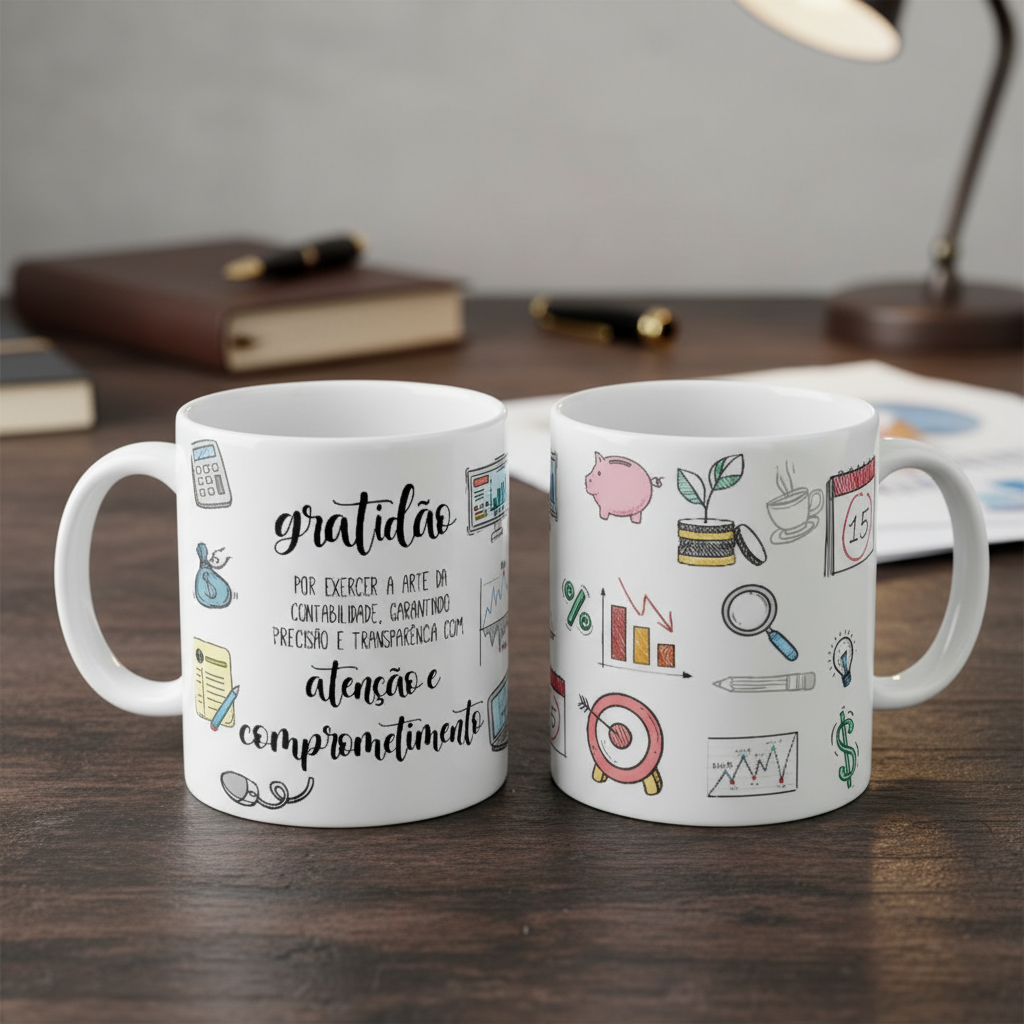Caneca Profissão Presente Profissionais de Contabilidade - Profissões (Contador(a))