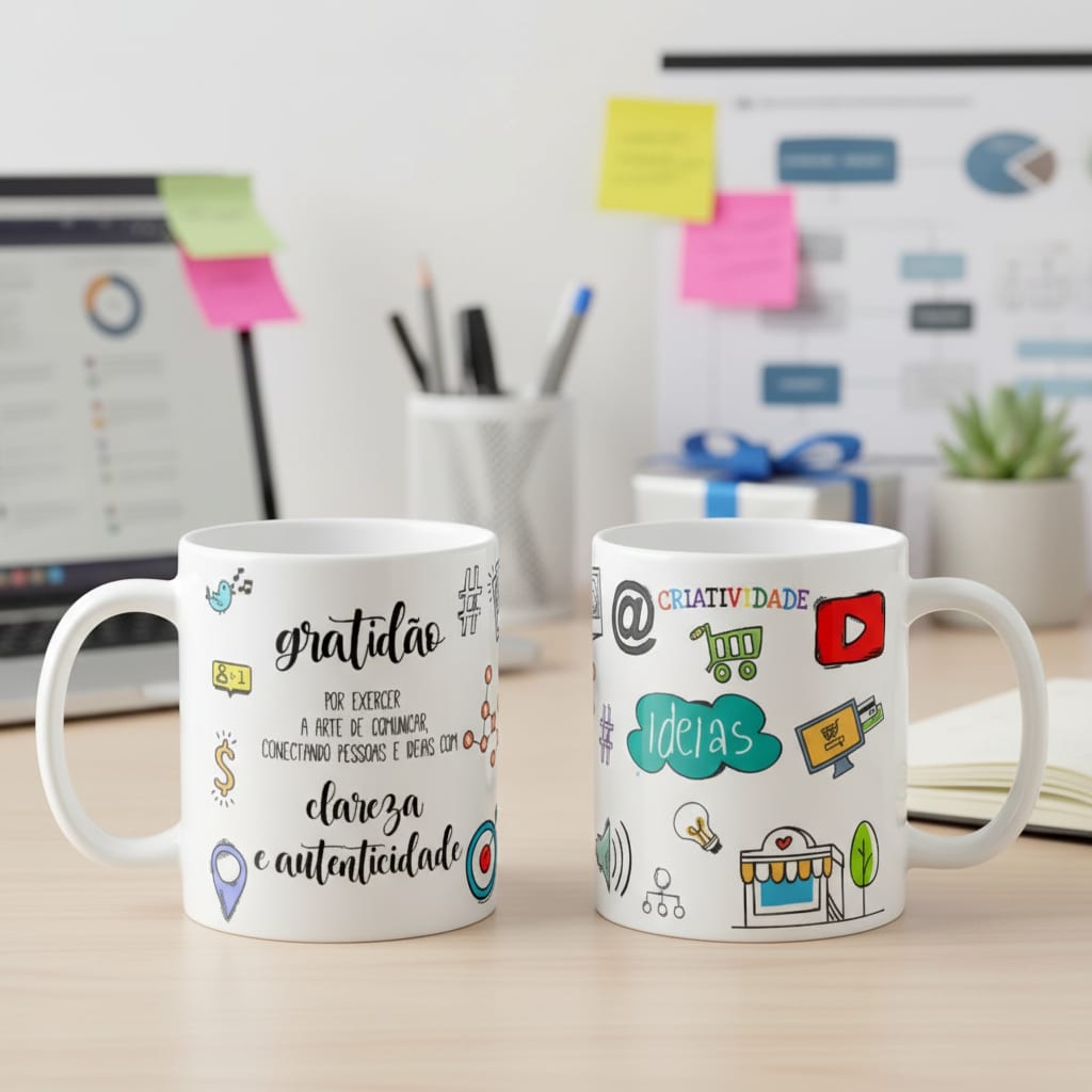 Caneca Profissão Presente Profissionais Equipe de Marketing - Profissões (Marketing)