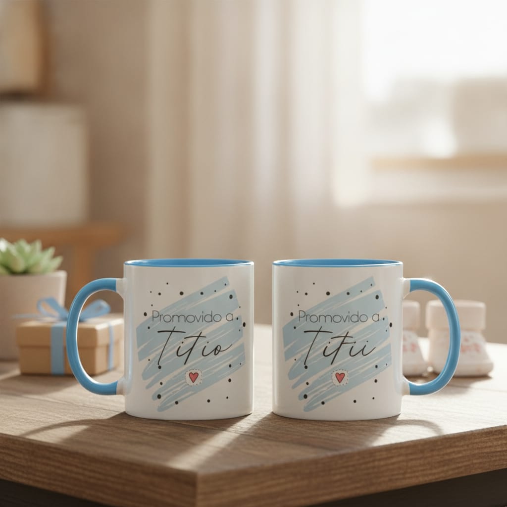 Caneca Revelação De Gravidez Criativa Promovido A Titio - Anúncio de Gravidez (Tio)