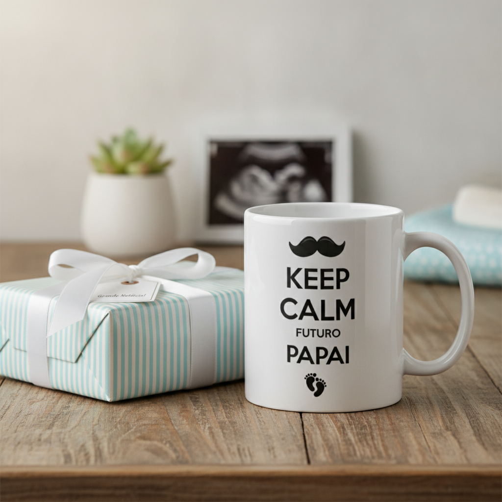 Caneca Revelação Gravidez Futuro Papai