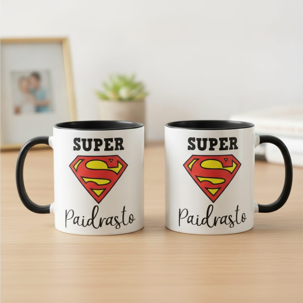 Caneca Super Paidrasto Presente Criativo Para Dia Dos Pais - Família (Padrasto)