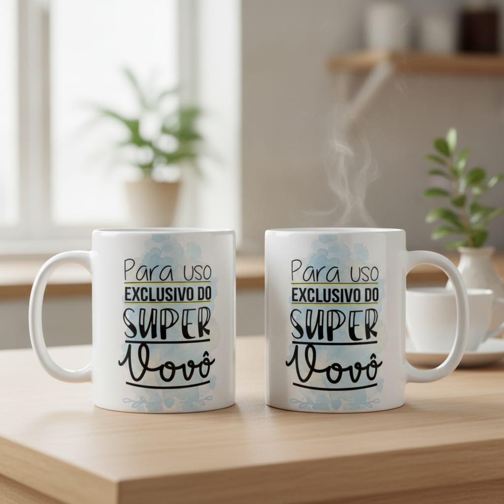 Caneca Avô Uso Exclusivo Pronta Entrega Família Presente - Família (Avô)