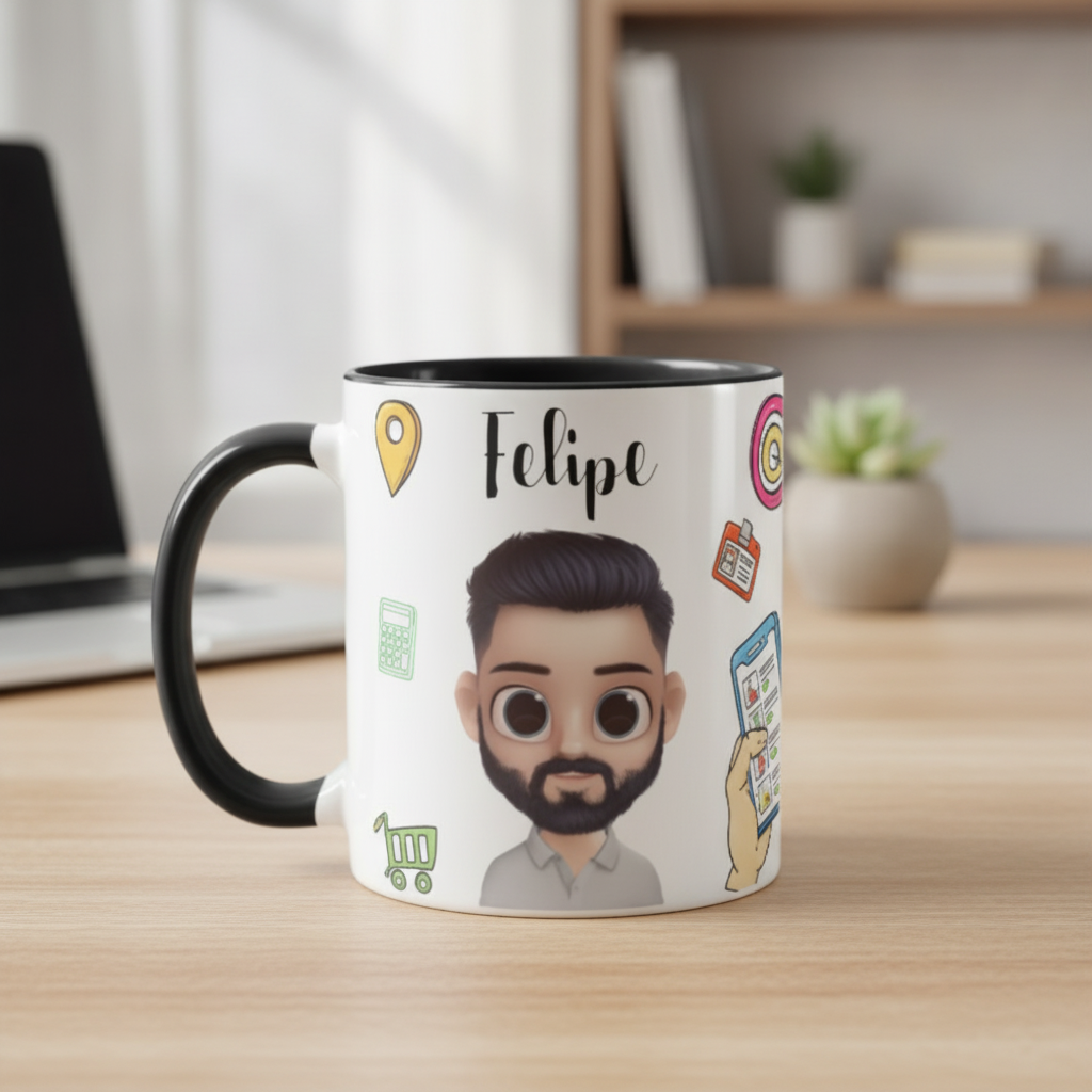 Caneca Vendas Presente Criativo Equipe Vendedores Vendedora