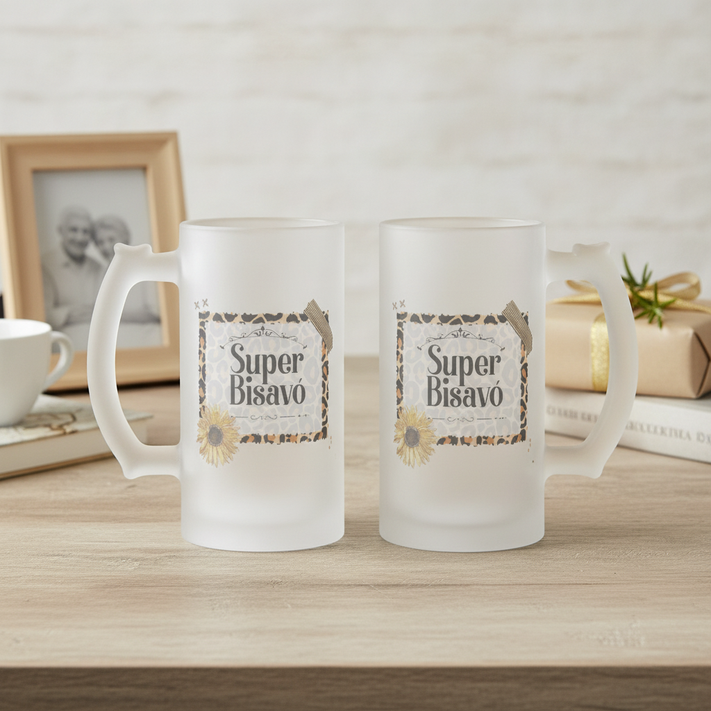 Copo Cerveja Chopp Personalizada para Super Bisavó Bisa - Família (Avó/Bisa)
