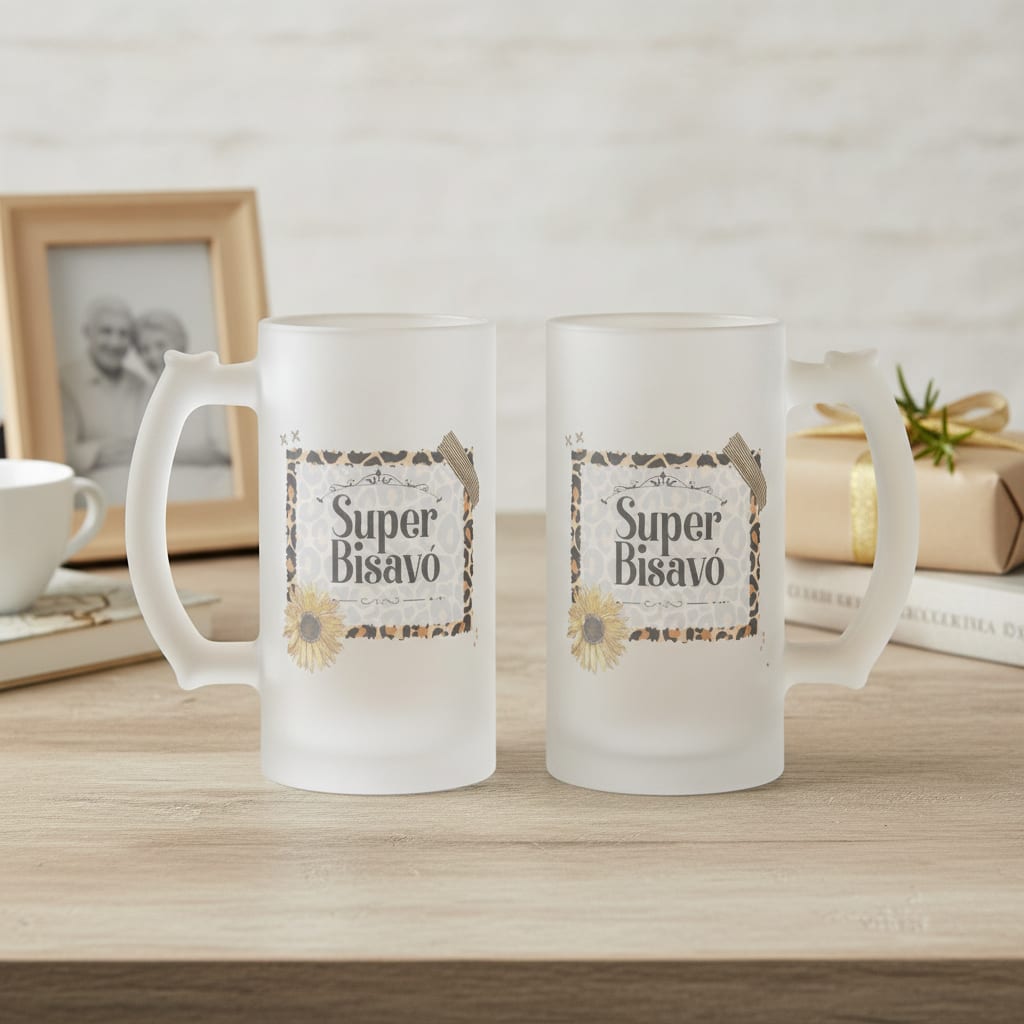 Copo Cerveja Chopp Personalizada para Super Bisavó Bisa - Família (Avó/Bisa)