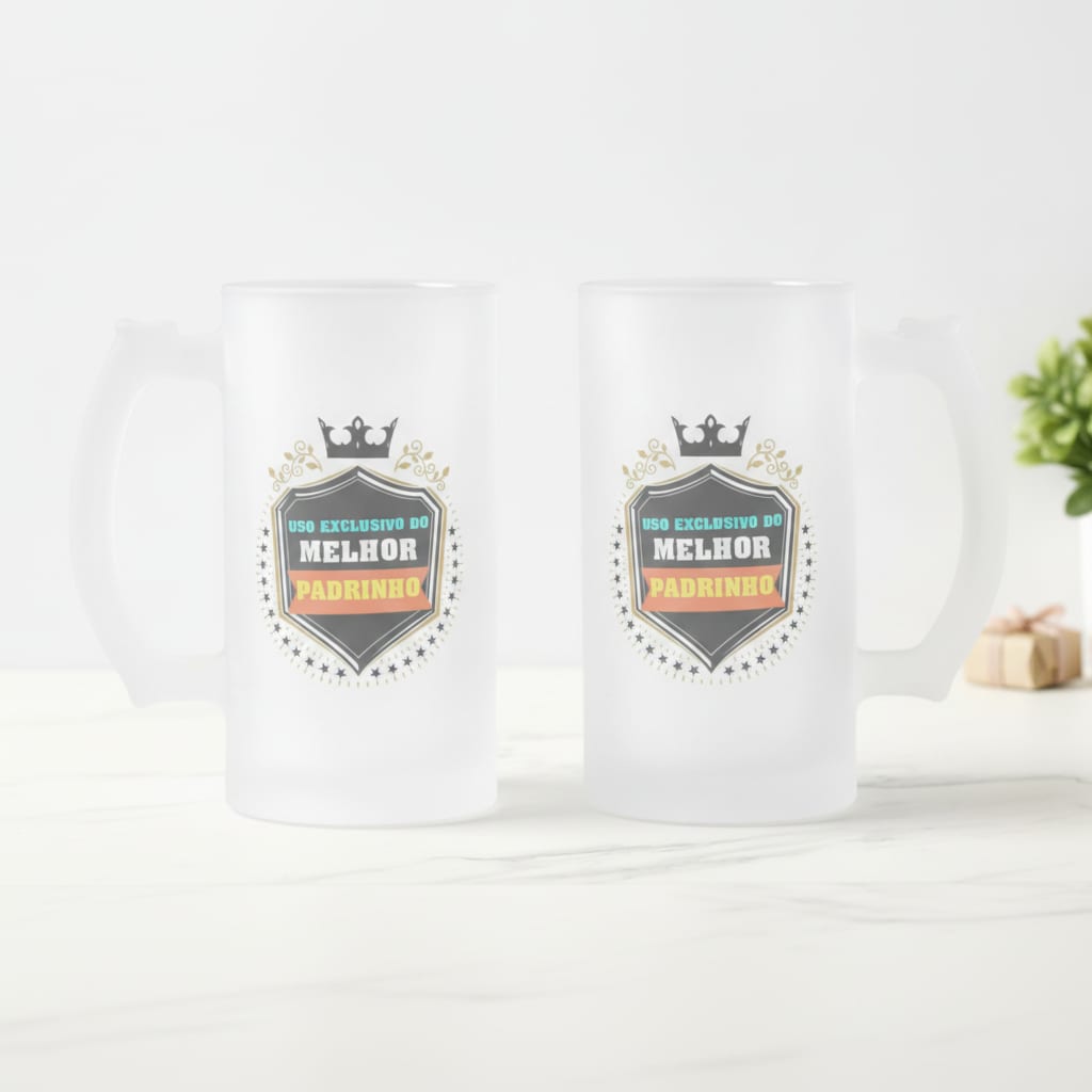 Copo Cerveja Chopp Presente para Uso Exclusivo do Padrinho - Casamento (Padrinhos)