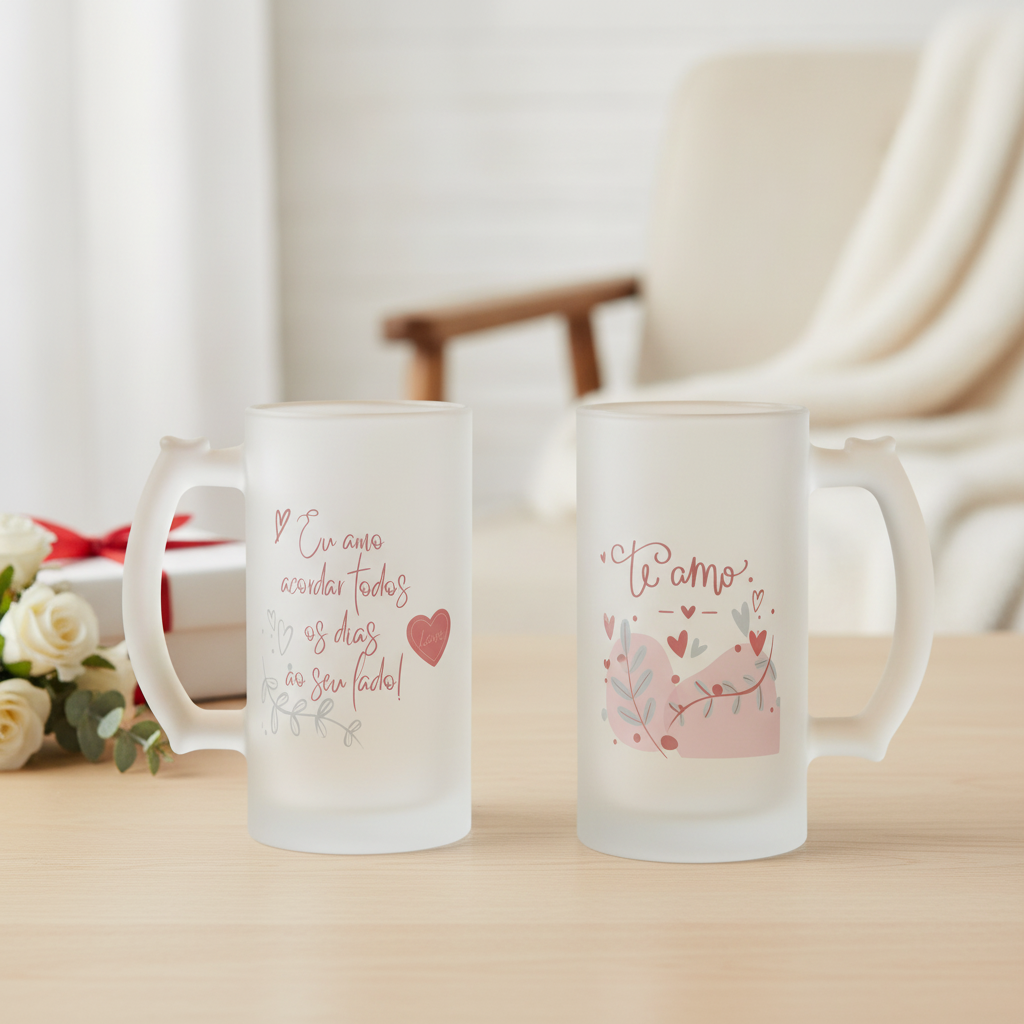 Copo de Cerveja Chopp Presente Especial para Casal - Outros (Casal)