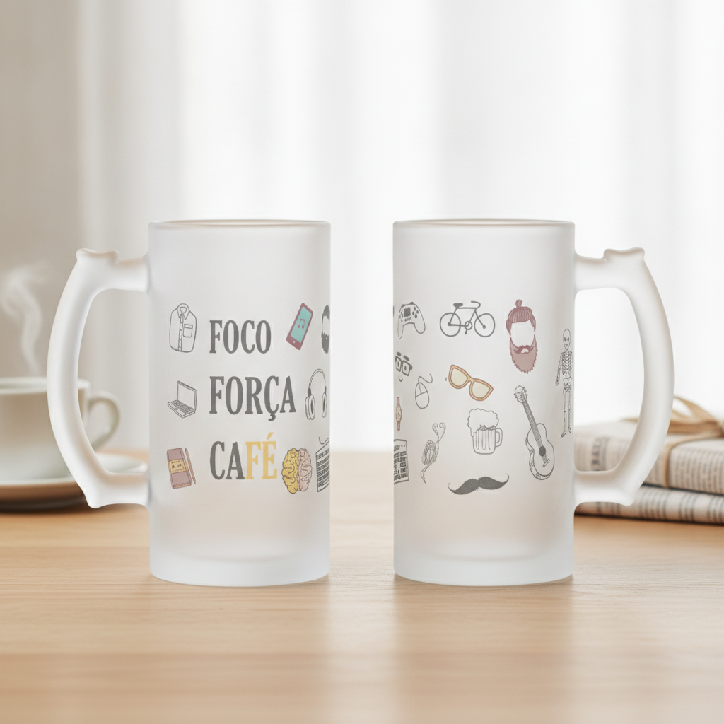 Copo de Cerveja Chopp Presente Masculino Dia dos Pais - Família (Pai)