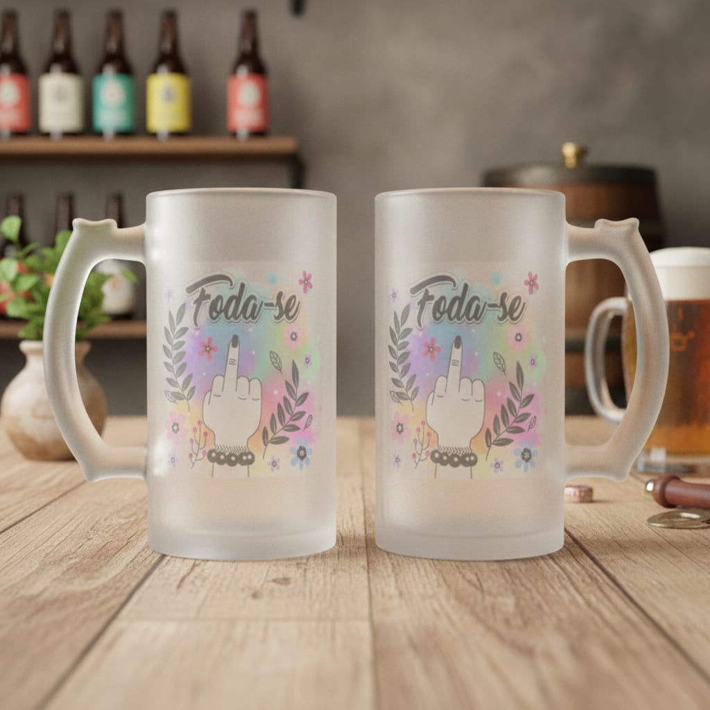Copo de Cerveja Foda-se Divertida Engraçada Presente Mulher - Outros (chopp Foda-se)