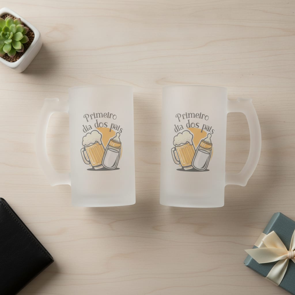 Copo De Cerveja Pai Cervejeiro Presente Primeiro Dia Dos Pai - Família (Pai)