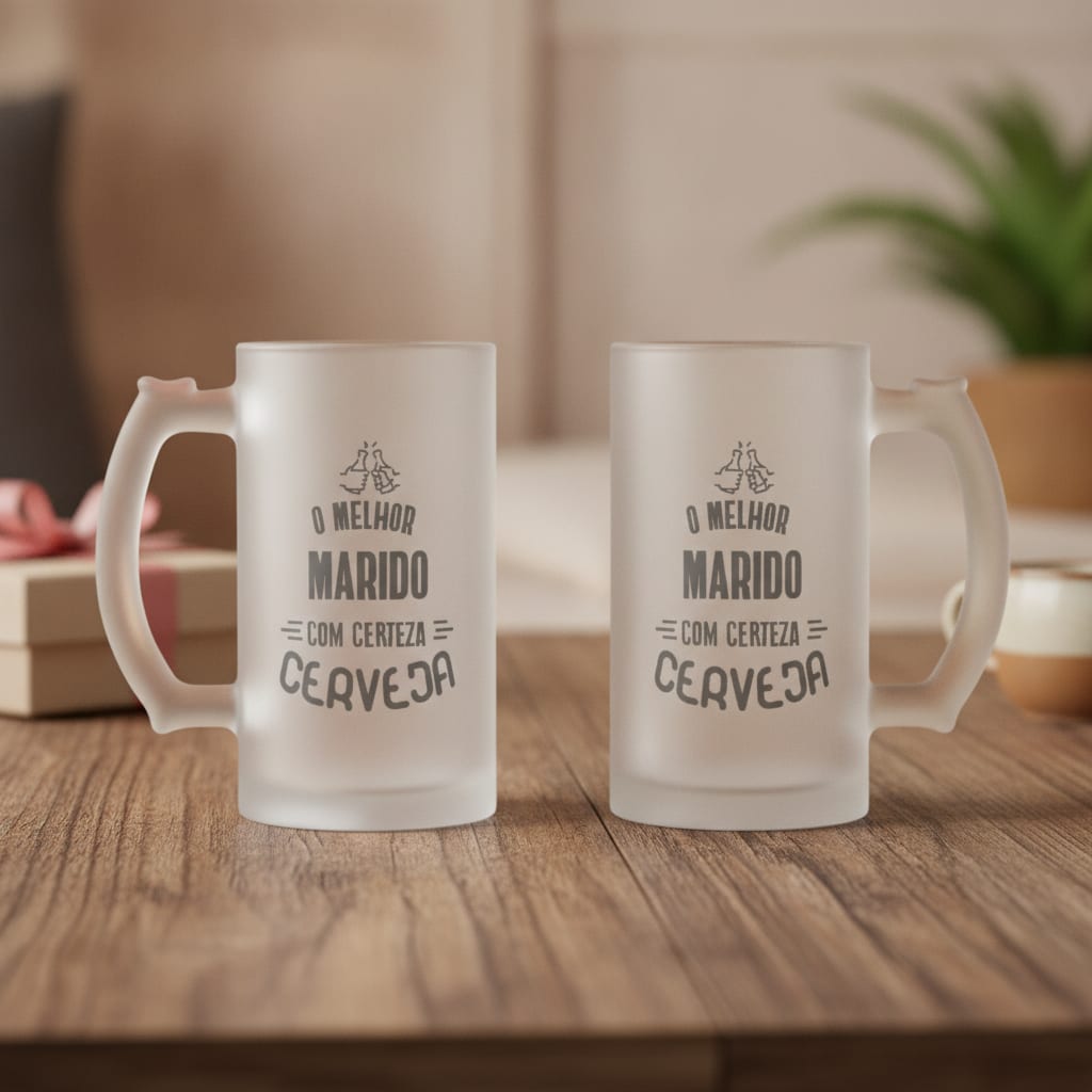 Copo de Cerveja Personalizado para Marido - Dia dos Namorado - Outros (Casal)