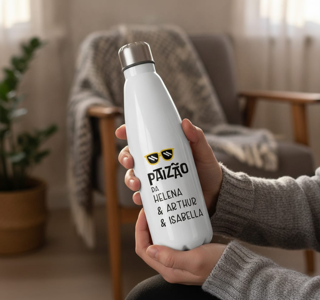 Copo de Cerveja Presente Especial Paizão com Nome - Família (Pai)