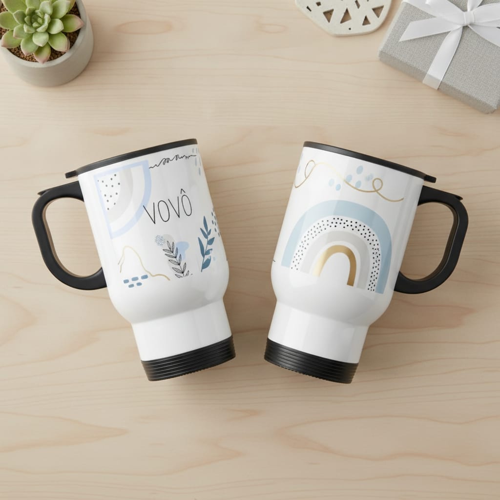 Copo Térmico Masculina Minimalista Presente Especial Avô Vovô - Família (Avô)