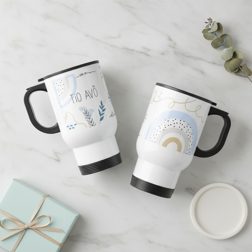 Copo Térmico Masculina Titio Minimalista Presente para Tio Avô - Família (Tio Avô)