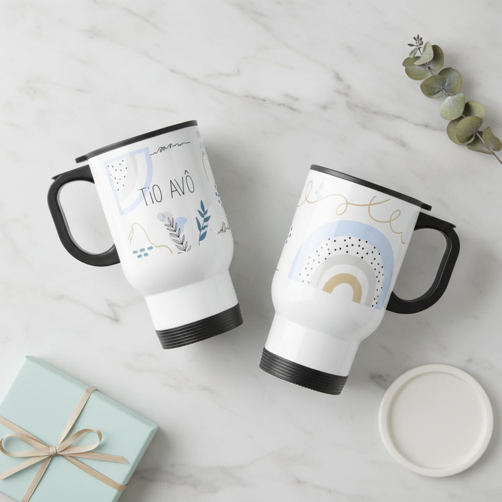 Copo Térmico Masculina Titio Minimalista Presente para Tio Avô - Família (Tio Avô)
