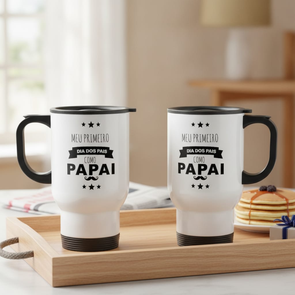Copo Térmico Presente Criativo Para Primeiro Dia Dos Pais - Família (Pai)